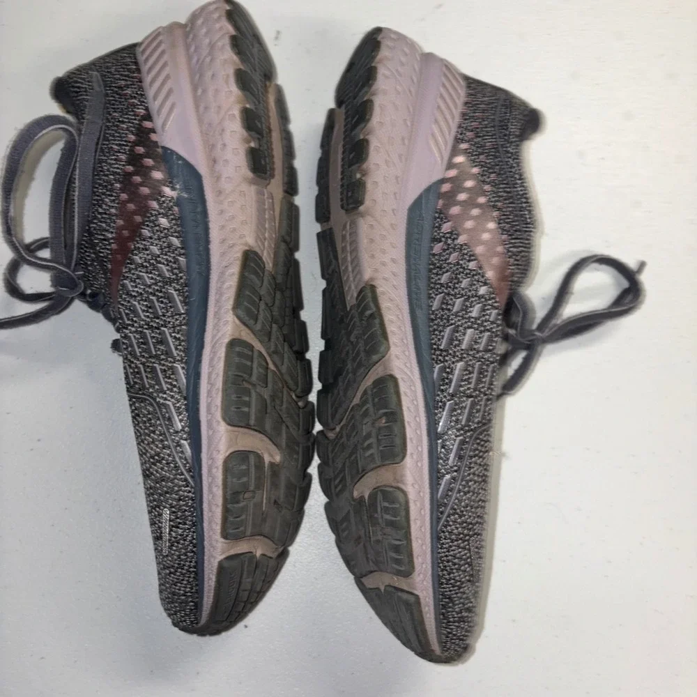 Brooks Adrenaline GTS 21 Womens Running Shoes Grey Rose Gold Size 8.5